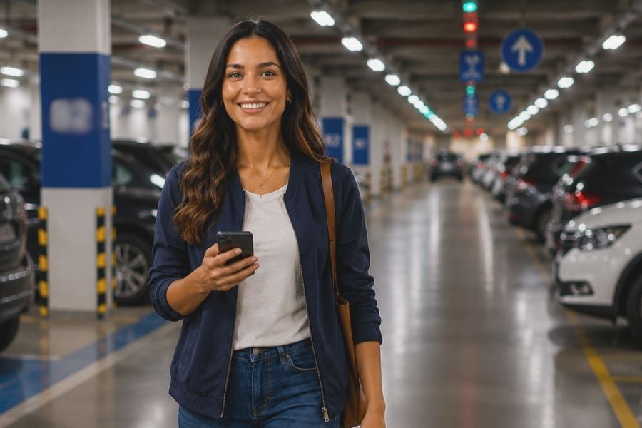 Estacionamento organizado para eventos